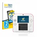 2x Display Schutz Folie für Nintendo 2DS Zubehör Transparent