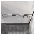vidaXL Duschablage, Duschablage für Begehbare Dusche Chrom 100 cm Aluminium
