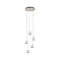 Lucande LED Pendelleuchte Hayley (Modern) in Transparent aus Glas (5 flammig,) - Hängelampe Esstischlampe Hängeleuchte Wohnzimmerleuchte