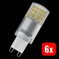 OSRAM LED-Stiftlampe Leuchtmittel G9 universalweiß klar 470lm 4,2W 6 STÜCK