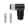 Schwalbe Clik Valve Conversion Set – Umrüstset für Dunlop/DV-Ventile mit Pumpenkopf – Innovation zum Aufpumpen von Fahrradreifen