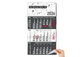 TOBJA Wandkalender 3 Monatskalender 2026 Wandkalender Design, Datumsschieber Kalender 2026