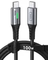 INIU USB C Kabel, 100W [1m] PD3.0 Schnellladekabel USB C auf USB C, Nylon Geflochten Ladekabel USBC Ladegerät für iPhone 17 16 Pro Samsung Galaxy S25 S24 S23 Pixel 10 iPad Pro MacBook Air Tablets usw.