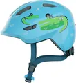 Abus Kinderfahrradhelm "SMILEY 3.0" Gr. M, blau (blau croco), M Kopfumfang: 50cm - 55cm