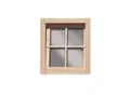 Karibu Kippfenster für Holzhäuser geeignet für 28 mm Wandstärke Echtglas