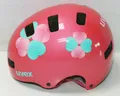 uvex Unisex Jugend, kid 3 Fahrradhelm, Schutzhelm, pink flower, Grösse:55-58 cm