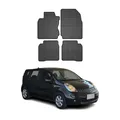 OMAC Gummi Fußmatten für Nissan Note 2006-2012 Automatten Gummi Schwarz 4tlg