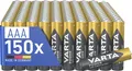 VARTA Power on Demand, Alkaline Batterie, AAA, Micro, LR03, 1,5V, Tray 150, Made