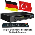 Türkische TV Sat Receiver MEDIAART-4 vorprogrammiert Deutsch-Türkisch HDTV USB
