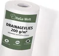 Extra starkes Drainagevlies 200 g/m² – ideal für Teichbau – 1,5 Meter