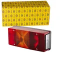 Hella Rückleuchte - Glühlampe - 12V - Anbau - ECE - Lichtscheibenfarbe: rot - Stecker: Flachstecker - links - Menge: 1-2SE 007 547-011