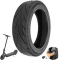 VOLOHAS 60/70-6.5 Tubeless Reifen mit Ventil für Segway Ninebot Max G30/Ninebot F2 Pro D/E3 D Elektroroller, 10 Zoll Ersatzräder Hochelastische Ersatz Reifen mit Live-Kleber Reparierbar Pannensicher