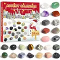 Adventskalender Kristalle 2024 für Kinder mit 24 Natürlichen Edelstein