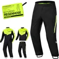 SHIMA HYDRODRY 2.0 Motorrad Regenbekleidung Hose Wasserdicht Reflektierend Damen Herren Set für Regenkombi Waterproof Regenschutz Atmungsaktiv Motorradkombi (Hosen Unisex, Fluo, L)