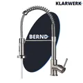 BERND Profi Gastronomie Armatur / Restaurant Wasserhahn Küche Silber Edelstahl
