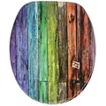 SANILO® WC-Sitz mit Absenkautomatik Rainbow, Toilettendeckel direkt vom Hersteller, Klodeckel, Klobrille, WC Deckel, Toilettensitz, Toilettenbrille