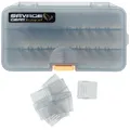 Savage Gear Tacklebox Smoke Lurebox 16,1x9,1x3,1cm, Angelbox, Box für Kunstköder