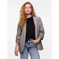 pieces Blusenblazer PCBOSELLA 3/4 BLAZER NOOS Materialmix, regular fit grau XS (34)