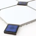 Keramik Mosaik Octagon Achteck Fliesen Blau Weiß Bad Dusche Außen Flur Belami 97
