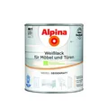 Weißlack f.möbel & türen seidenm. 2l Lack Weißlack Alpina Innen