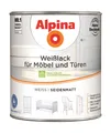 Alpina Weißlack für Möbel und Türen 2 Liter seidenmatt