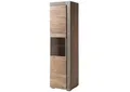 Massivmoebel24 Standvitrine AMSTERDAM (Vitrine Akazie 55x45x204 beige lackiert Amsterdam #120) Vitrine Akazie 55x45x204 beige lackiert Amsterdam #120
