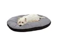 Karlie Tierkissen Liegekissen Doc Bed oval, grau-schwarz