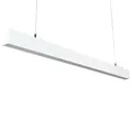 LUXULA LED Pendelleuchte 120 cm Weiß, 30W 3600lm, 3000-6500K einstellbar, Hängelampe Up & Down Aluminium, Blendfrei UGR<19, Deckenlampe als Büro- & Tresenleuchte, Esszimmerlampe hängend