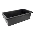 DEMA Mörtelkasten 40 L, robuster PE-LD Kunststoff, rechteckig, ergonomische Griffmulden, widerstandsfähig und vielseitig einsetzbar für Bau, Garten und Werkstatt