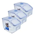 LocknLock: 3x Klappbox Caddy Jumbo mit Rollen 12 Liter (HPL510/3)