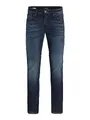 JACK & JONES Jeans Herren Tim Straight Legs Slim Fit Flat Front Tim ORIGINAL, Denim/White ,34W / 32L