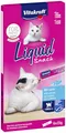 Vitakraft Liquid Snack, Katzen Leckerli, Katzensnack cremig, mit Lachs und Omega 3 Fettsäuren, in einzelnen Sachets, für gesunde Haut (1 Paket mit 6x 15g)