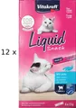 Vitakraft Liquid Snack Mit Lachs (€29,54/kg) Katzen-Snack Leckerli 12 x 6 x 15 g