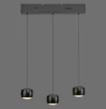 JUST LIGHT BALLINI LED Pendelleuchte Warmweiss Dimmbar 15,6W 3-fach schwarz 15261-18