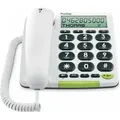 Doro 312cs, Analoges Telefon, Kabelgebundenes Mobilteil, Freisprecheinrichtung, 30 Eintragungen, Anrufer-Identifikation, Weiß - Weiß
