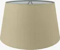 Wogati® Premium Lampenschirm E14/E27 Baumwolle|Beige / Größe: XL