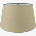Wogati® Premium Lampenschirm | Größe: XL | ØU:30cm | Farbe: Beige | E14/E27 | konisch | Baumwolle | für Stehlampen, Hängelampen, Tischlampen, Deckenlampen