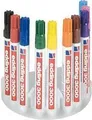 Edding 3000 Permanent-Marker Schwarz - Blau - Braun - Grün - Pink - Rot - Violett - Gelb Rundspitze 10 Stück(e) (4-3000-10)