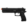Polizeipistole SWAT 27 cm schwarz Spielzeugwaffe für Kostüm Polizei Karneval