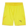 PUMA teamFINAL Shorts, Unisex-Erwachsene Gewebte Shorts, Faster Yellow-PUMA Black-Sport Yellow, 705743