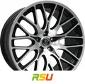 Diewe Fina nero machined 9x20" ET45 LK5 112 ML 66.6 Alufelgen 20 Zoll