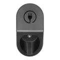 TechniSat TECHNIVOLT Kabel- und Steckerhalter Typ 2 (Wandhalterung für Ladekabel, Kabelaufhängung und Stecker-Halterung in einem, mit Montagezubehör) schwarz/weiß