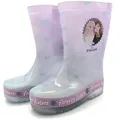 Disney Frozen Kinder Gummistiefel Anna & Elsa Eiskönigin Regenstiefel Mädchen Gummistiefel flexible Anti-Rutsch-Profilsohle sorgt für Trittsicherheit 27 EU