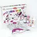 Viva Decor Kreativset Kids Window Color Unicorn Love, (8-tlg), 6x90ml inkl. Malvorlagen und Malfolie
