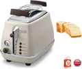 DeLonghi Retro Style 2-Scheiben Toaster Icona Vintage creme
