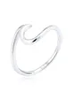 Elli Ring Damen Welle Strand Maritim in 925 Sterling Silber
