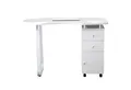 Barberpub Schminktisch BarberPub Studiotisch Manikürtisch Nageltisch 0400, mit Schubladen mit Rollen, MFC, 118× 56× 78 cm