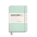 LEUCHTTURM1917 367272 Notizbuch Medium (A5), Softcover Schreibbuch, 123 nummerierte Seiten, Mint Green, dotted
