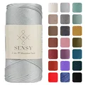 Sensy Premium 2 mm 220 Meter PolyesterSeil, 100 % Polypropylen, MakrameeSchnu...
