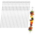 Grillspieße Edelstahl 20 Stück 30cm Kebab Schaschlik Spieße Grill Zubehör